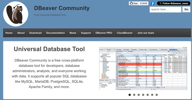 DBeaver 下载页面