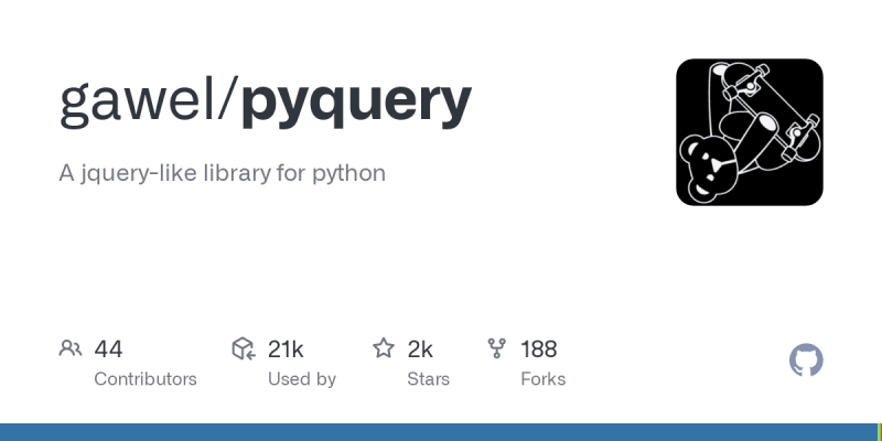 Pyquery Python 网页抓取库